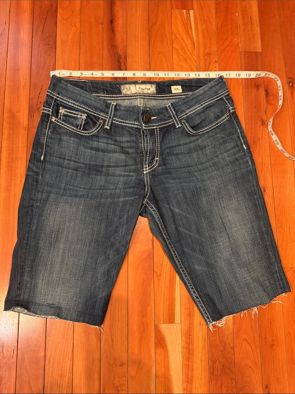 BKE Dark Blue Women's Denim Cutoff Shorts
